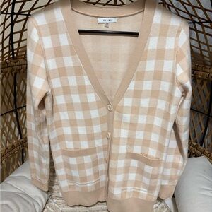 Women’s gingham sweater